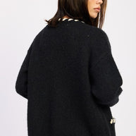 LEATHER TRIM CARDIGAN WITH BUTTONS-Emory Park-[option4]-[option5]-[option6]-[option7]-[option8]-Shop-Boutique-Clothing-for-Women-Online