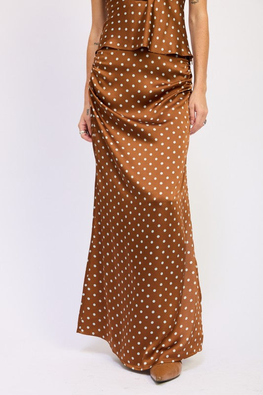 RUCHED SATIN MAXI SKIRT-Emory Park-[option4]-[option5]-[option6]-[option7]-[option8]-Shop-Boutique-Clothing-for-Women-Online