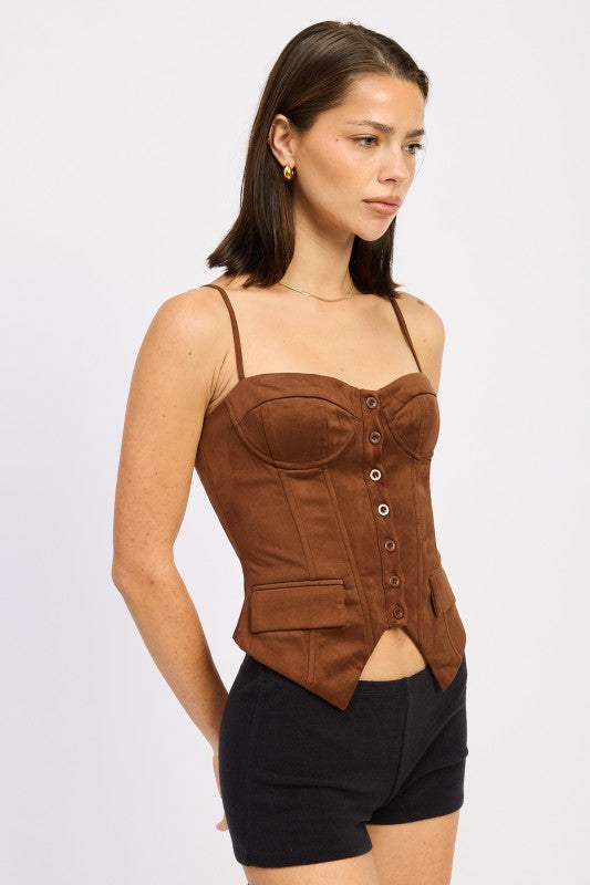 BACK LACE UP BUSTIER TOP-Emory Park-[option4]-[option5]-[option6]-[option7]-[option8]-Shop-Boutique-Clothing-for-Women-Online