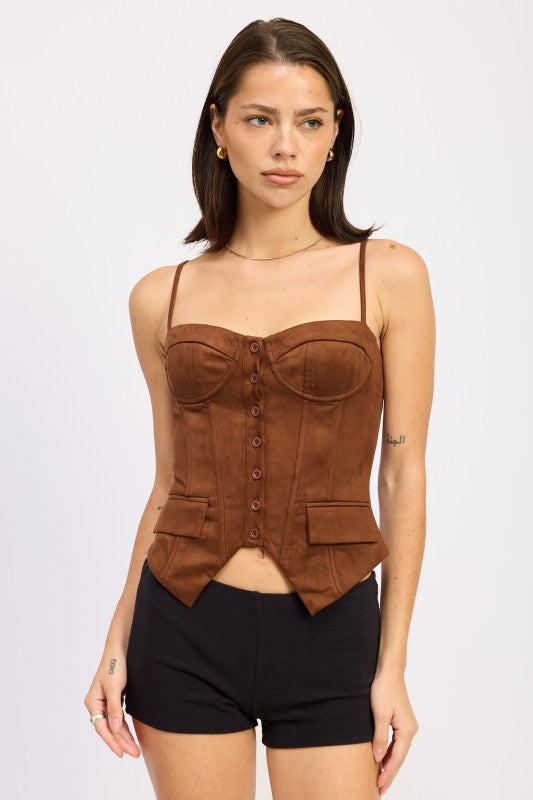 BACK LACE UP BUSTIER TOP-Emory Park-[option4]-[option5]-[option6]-[option7]-[option8]-Shop-Boutique-Clothing-for-Women-Online