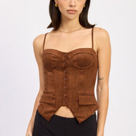BACK LACE UP BUSTIER TOP-Emory Park-[option4]-[option5]-[option6]-[option7]-[option8]-Shop-Boutique-Clothing-for-Women-Online