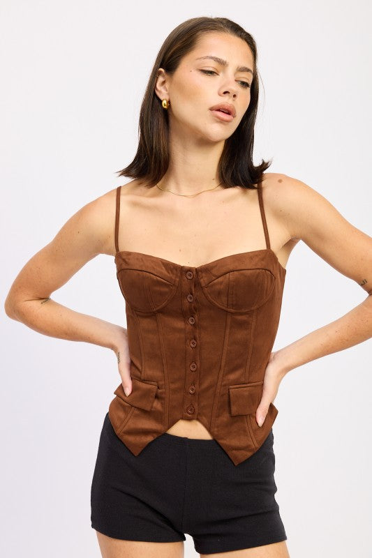 BACK LACE UP BUSTIER TOP-Emory Park-[option4]-[option5]-[option6]-[option7]-[option8]-Shop-Boutique-Clothing-for-Women-Online