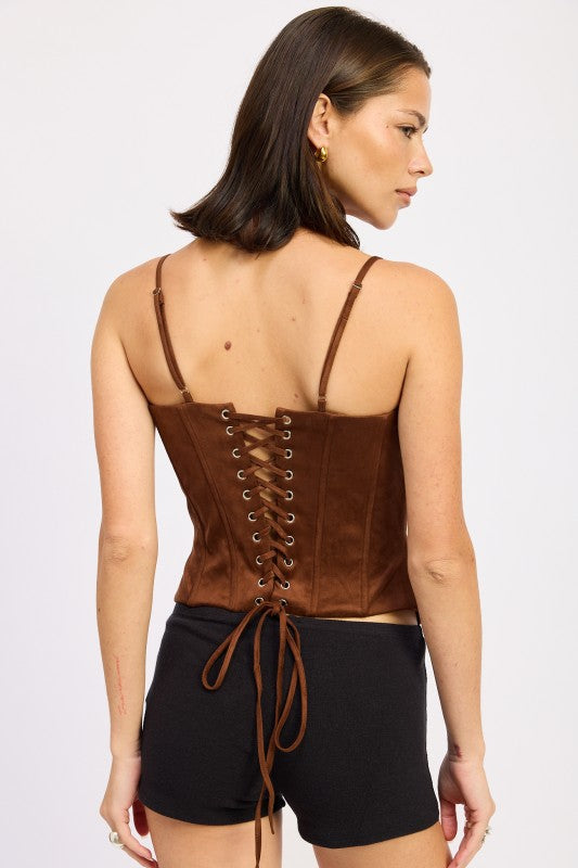 BACK LACE UP BUSTIER TOP-Emory Park-[option4]-[option5]-[option6]-[option7]-[option8]-Shop-Boutique-Clothing-for-Women-Online