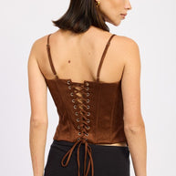 BACK LACE UP BUSTIER TOP-Emory Park-[option4]-[option5]-[option6]-[option7]-[option8]-Shop-Boutique-Clothing-for-Women-Online