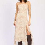 RUFFLE MIDI DRESS WITH BACK TIE DETAIL-Emory Park-IVORY LEOPARD-S-[option4]-[option5]-[option6]-[option7]-[option8]-Shop-Boutique-Clothing-for-Women-Online