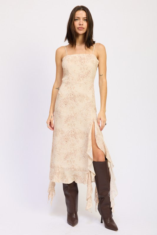 RUFFLE MIDI DRESS WITH BACK TIE DETAIL-Emory Park-[option4]-[option5]-[option6]-[option7]-[option8]-Shop-Boutique-Clothing-for-Women-Online