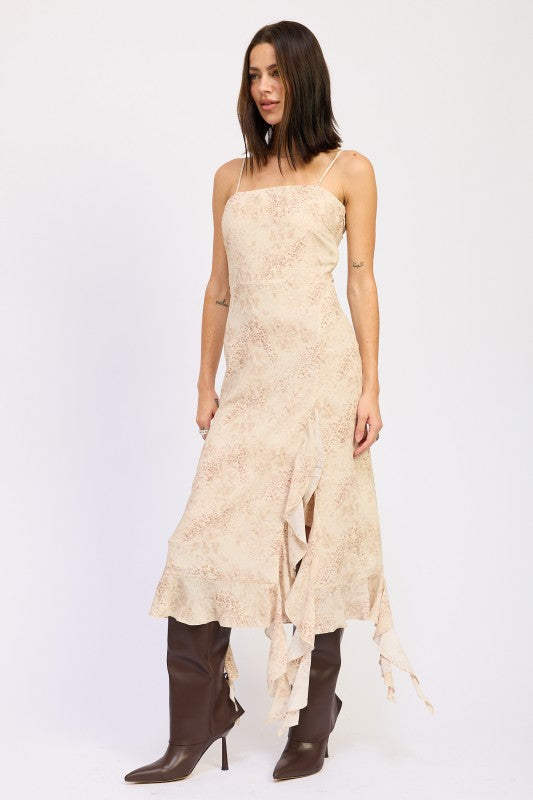 RUFFLE MIDI DRESS WITH BACK TIE DETAIL-Emory Park-[option4]-[option5]-[option6]-[option7]-[option8]-Shop-Boutique-Clothing-for-Women-Online