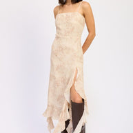 RUFFLE MIDI DRESS WITH BACK TIE DETAIL-Emory Park-[option4]-[option5]-[option6]-[option7]-[option8]-Shop-Boutique-Clothing-for-Women-Online