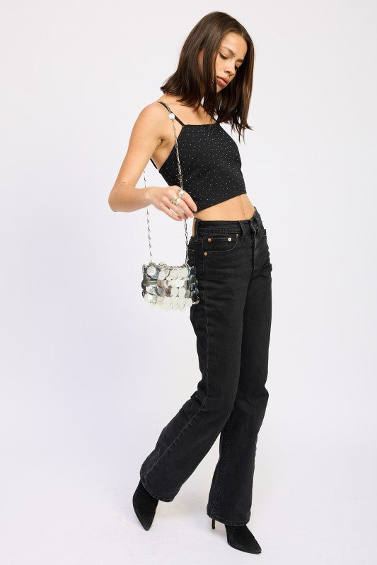 DENIM HOTFIX CROPPED TOP-Emory Park-[option4]-[option5]-[option6]-[option7]-[option8]-Shop-Boutique-Clothing-for-Women-Online