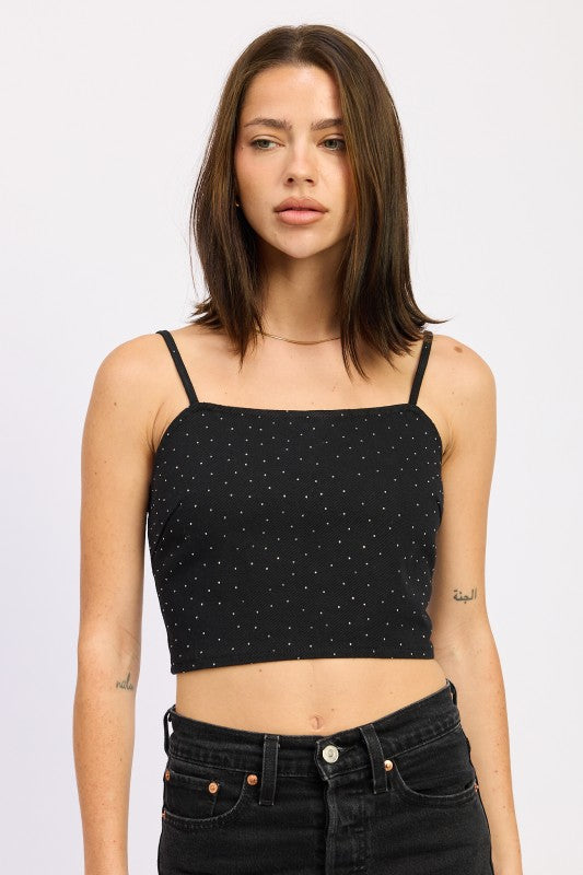 DENIM HOTFIX CROPPED TOP-Emory Park-BLACK DENIM-S-[option4]-[option5]-[option6]-[option7]-[option8]-Shop-Boutique-Clothing-for-Women-Online