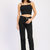 DENIM HOTFIX CROPPED TOP-Emory Park-[option4]-[option5]-[option6]-[option7]-[option8]-Shop-Boutique-Clothing-for-Women-Online