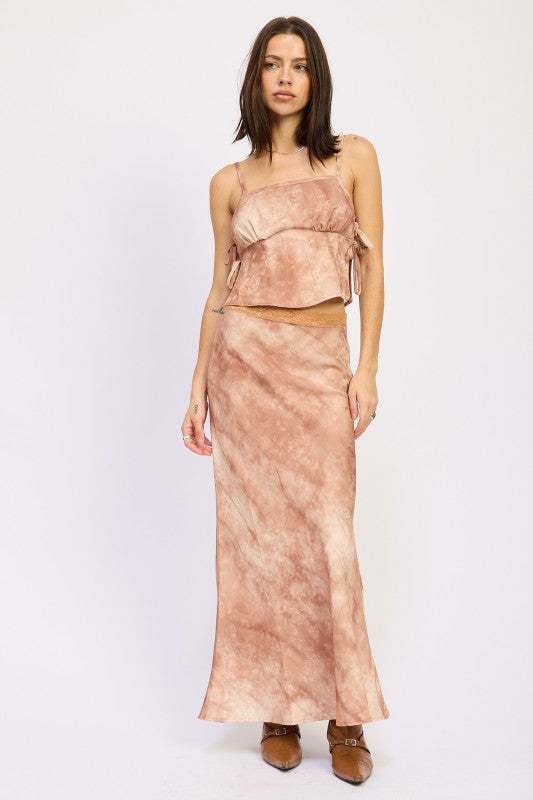 PRINTED TANK TOP WITH SIDE TIES-Emory Park-[option4]-[option5]-[option6]-[option7]-[option8]-Shop-Boutique-Clothing-for-Women-Online