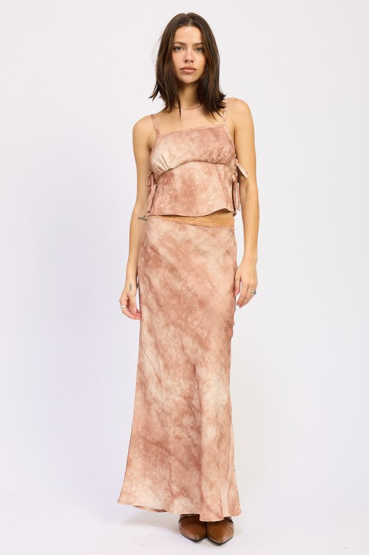 PRINTED TANK TOP WITH SIDE TIES-Emory Park-[option4]-[option5]-[option6]-[option7]-[option8]-Shop-Boutique-Clothing-for-Women-Online