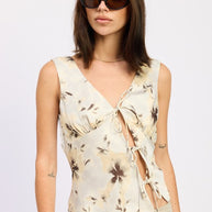 DEEP V NECK FLORAL BIAS TOP-Emory Park-[option4]-[option5]-[option6]-[option7]-[option8]-Shop-Boutique-Clothing-for-Women-Online