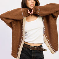 BUTTON DOWN CONTRASTED CARDIGAN-Emory Park-[option4]-[option5]-[option6]-[option7]-[option8]-Shop-Boutique-Clothing-for-Women-Online
