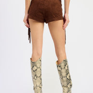 SUEDE FRINDGE SIDE SHORTS-Emory Park-[option4]-[option5]-[option6]-[option7]-[option8]-Shop-Boutique-Clothing-for-Women-Online