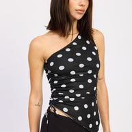 ONE SHOULDER SIDE RUCHED TOP-Emory Park-[option4]-[option5]-[option6]-[option7]-[option8]-Shop-Boutique-Clothing-for-Women-Online