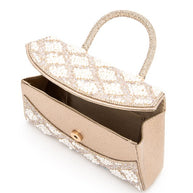 Rhinestone And Pearl Iconic Top Handle Clutch Bag-LA Jewelry Plaza-[option4]-[option5]-[option6]-[option7]-[option8]-Shop-Boutique-Clothing-for-Women-Online