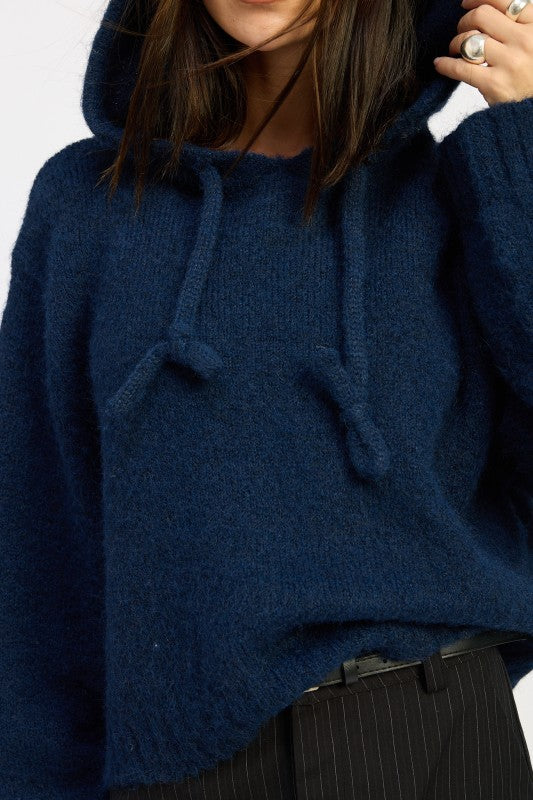 FRINGE HOODIE WITH DRAWSTRINGS-Emory Park-[option4]-[option5]-[option6]-[option7]-[option8]-Shop-Boutique-Clothing-for-Women-Online