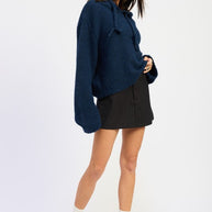 FRINGE HOODIE WITH DRAWSTRINGS-Emory Park-[option4]-[option5]-[option6]-[option7]-[option8]-Shop-Boutique-Clothing-for-Women-Online