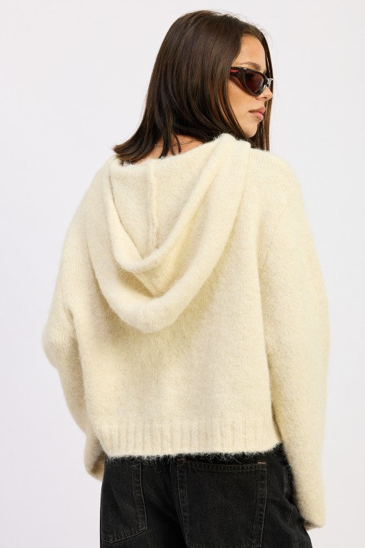 FRINGE HOODIE WITH DRAWSTRINGS-Emory Park-[option4]-[option5]-[option6]-[option7]-[option8]-Shop-Boutique-Clothing-for-Women-Online