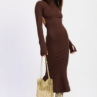 TURTLE NECK MIDI DRESS WITH BACK CUTOUT-Emory Park-[option4]-[option5]-[option6]-[option7]-[option8]-Shop-Boutique-Clothing-for-Women-Online