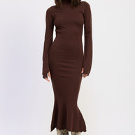 TURTLE NECK MIDI DRESS WITH BACK CUTOUT-Emory Park-BROWN-S-[option4]-[option5]-[option6]-[option7]-[option8]-Shop-Boutique-Clothing-for-Women-Online