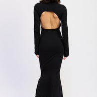TURTLE NECK MIDI DRESS WITH BACK CUTOUT-Emory Park-[option4]-[option5]-[option6]-[option7]-[option8]-Shop-Boutique-Clothing-for-Women-Online