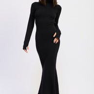 TURTLE NECK MIDI DRESS WITH BACK CUTOUT-Emory Park-[option4]-[option5]-[option6]-[option7]-[option8]-Shop-Boutique-Clothing-for-Women-Online