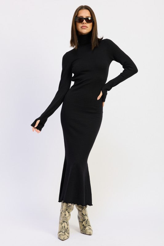 TURTLE NECK MIDI DRESS WITH BACK CUTOUT-Emory Park-[option4]-[option5]-[option6]-[option7]-[option8]-Shop-Boutique-Clothing-for-Women-Online