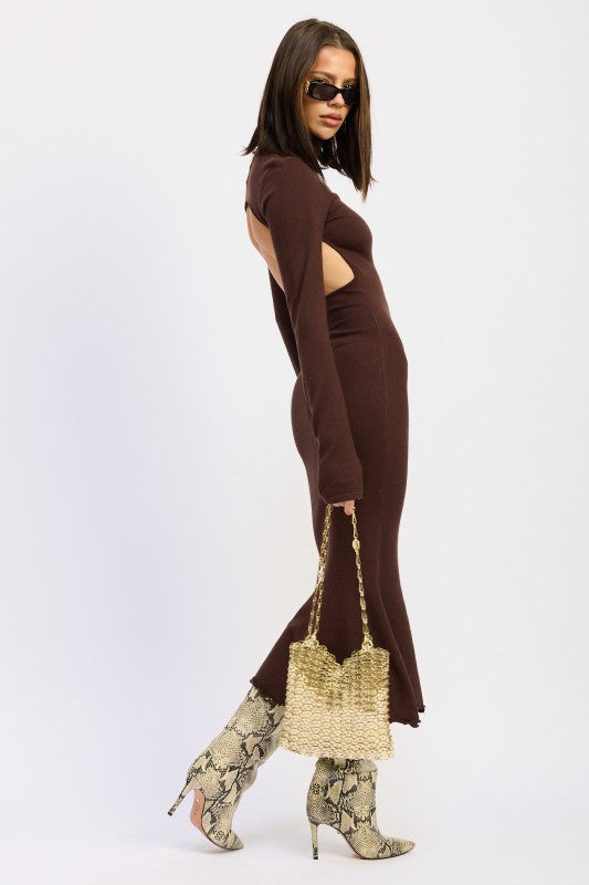 TURTLE NECK MIDI DRESS WITH BACK CUTOUT-Emory Park-[option4]-[option5]-[option6]-[option7]-[option8]-Shop-Boutique-Clothing-for-Women-Online