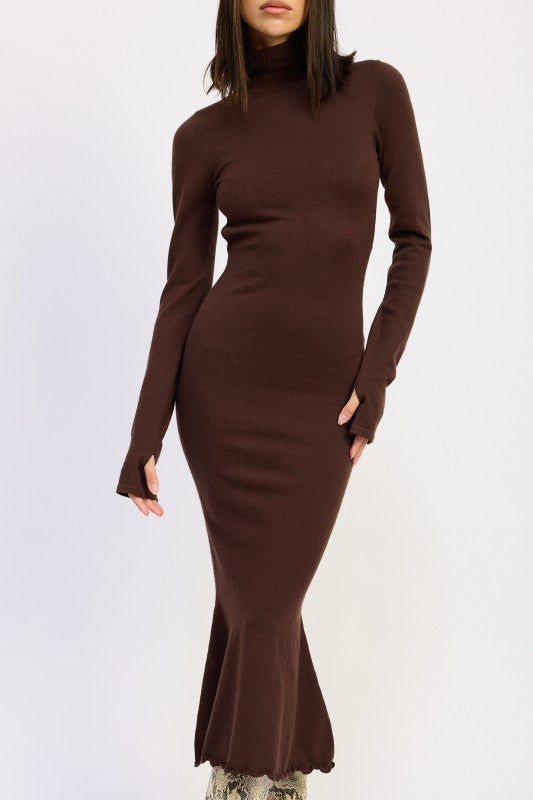 TURTLE NECK MIDI DRESS WITH BACK CUTOUT-Emory Park-[option4]-[option5]-[option6]-[option7]-[option8]-Shop-Boutique-Clothing-for-Women-Online