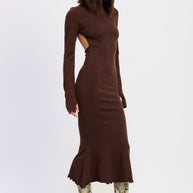 TURTLE NECK MIDI DRESS WITH BACK CUTOUT-Emory Park-[option4]-[option5]-[option6]-[option7]-[option8]-Shop-Boutique-Clothing-for-Women-Online