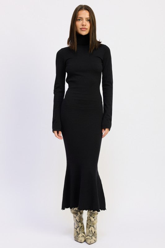 TURTLE NECK MIDI DRESS WITH BACK CUTOUT-Emory Park-BLACK-S-[option4]-[option5]-[option6]-[option7]-[option8]-Shop-Boutique-Clothing-for-Women-Online