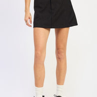 PINSTRIPE MINI SKIRT WITH BELT-Emory Park-[option4]-[option5]-[option6]-[option7]-[option8]-Shop-Boutique-Clothing-for-Women-Online