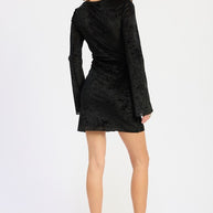 SWEET HEART NECKLINE LONG SLEEVE MINI DRESS-Emory Park-[option4]-[option5]-[option6]-[option7]-[option8]-Shop-Boutique-Clothing-for-Women-Online