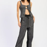LOOSE FIT MIX MEDIA PANTS-Emory Park-[option4]-[option5]-[option6]-[option7]-[option8]-Shop-Boutique-Clothing-for-Women-Online
