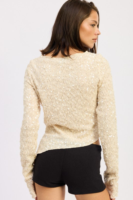 ASYMMETRICAL SEQUIN TOP-Emory Park-[option4]-[option5]-[option6]-[option7]-[option8]-Shop-Boutique-Clothing-for-Women-Online