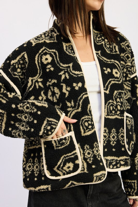 PAISLEY SHERPA JACKET-Emory Park-[option4]-[option5]-[option6]-[option7]-[option8]-Shop-Boutique-Clothing-for-Women-Online