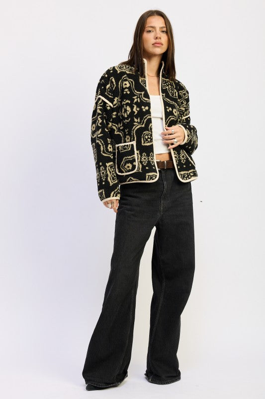 PAISLEY SHERPA JACKET-Emory Park-[option4]-[option5]-[option6]-[option7]-[option8]-Shop-Boutique-Clothing-for-Women-Online