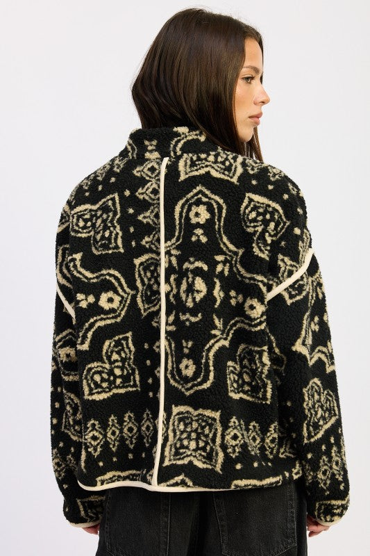 PAISLEY SHERPA JACKET-Emory Park-[option4]-[option5]-[option6]-[option7]-[option8]-Shop-Boutique-Clothing-for-Women-Online