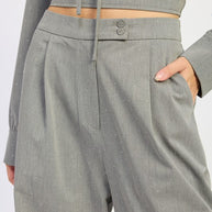 PLEATED WIDE LEG TROUSER WITH RHINESTONES-Emory Park-[option4]-[option5]-[option6]-[option7]-[option8]-Shop-Boutique-Clothing-for-Women-Online