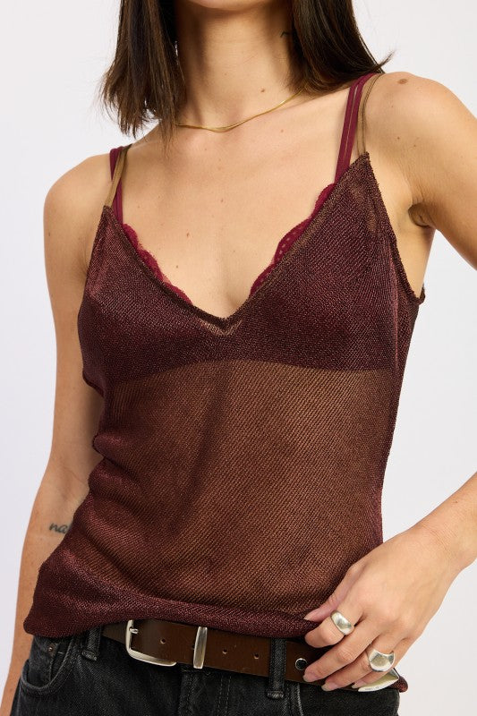 METALLIC CHAINMAIL BIAS CAMI TOP-Emory Park-[option4]-[option5]-[option6]-[option7]-[option8]-Shop-Boutique-Clothing-for-Women-Online