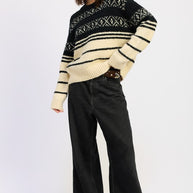 FAIR SLE STRIPED OVERSIZE SWEATER-Emory Park-[option4]-[option5]-[option6]-[option7]-[option8]-Shop-Boutique-Clothing-for-Women-Online