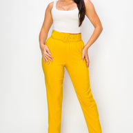 Women Ankle Slim Fit Cigarette pants with Belt-ACG Los Angeles-[option4]-[option5]-[option6]-[option7]-[option8]-Shop-Boutique-Clothing-for-Women-Online