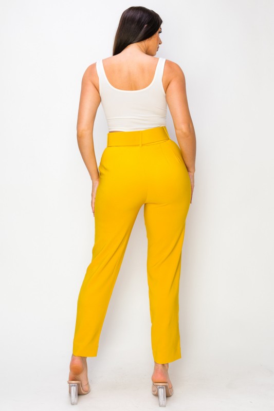 Women Ankle Slim Fit Cigarette pants with Belt-ACG Los Angeles-[option4]-[option5]-[option6]-[option7]-[option8]-Shop-Boutique-Clothing-for-Women-Online