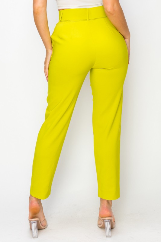 Women Ankle Slim Fit Cigarette pants with Belt-ACG Los Angeles-[option4]-[option5]-[option6]-[option7]-[option8]-Shop-Boutique-Clothing-for-Women-Online