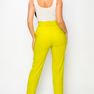 Women Ankle Slim Fit Cigarette pants with Belt-ACG Los Angeles-[option4]-[option5]-[option6]-[option7]-[option8]-Shop-Boutique-Clothing-for-Women-Online