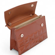 Patent Faux Leather Embossed Top Handle Swing Bag-LA Jewelry Plaza-[option4]-[option5]-[option6]-[option7]-[option8]-Shop-Boutique-Clothing-for-Women-Online