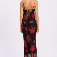 FLORAL PRINTED COWL NECK MIDI DRESS-Emory Park-[option4]-[option5]-[option6]-[option7]-[option8]-Shop-Boutique-Clothing-for-Women-Online